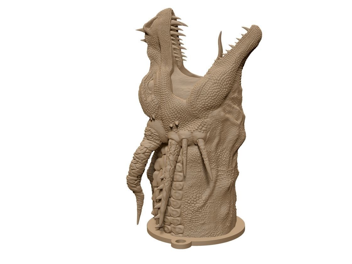 Dragon head 3D print model_5