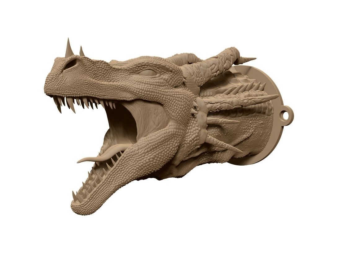 Dragon head 3D print model_1