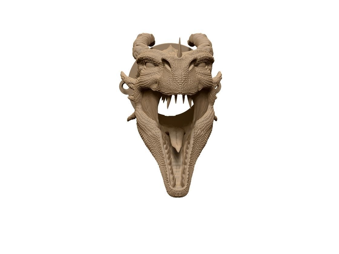 Dragon head 3D print model_2