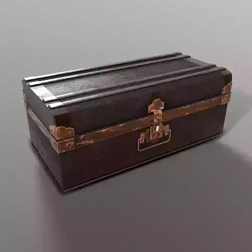 Dark Chest  Low poly 3Dmodel Low-poly 3D model