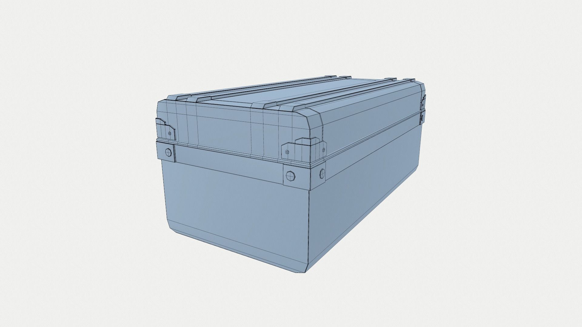 Dark Chest  Low poly 3Dmodel Low-poly 3D model_9