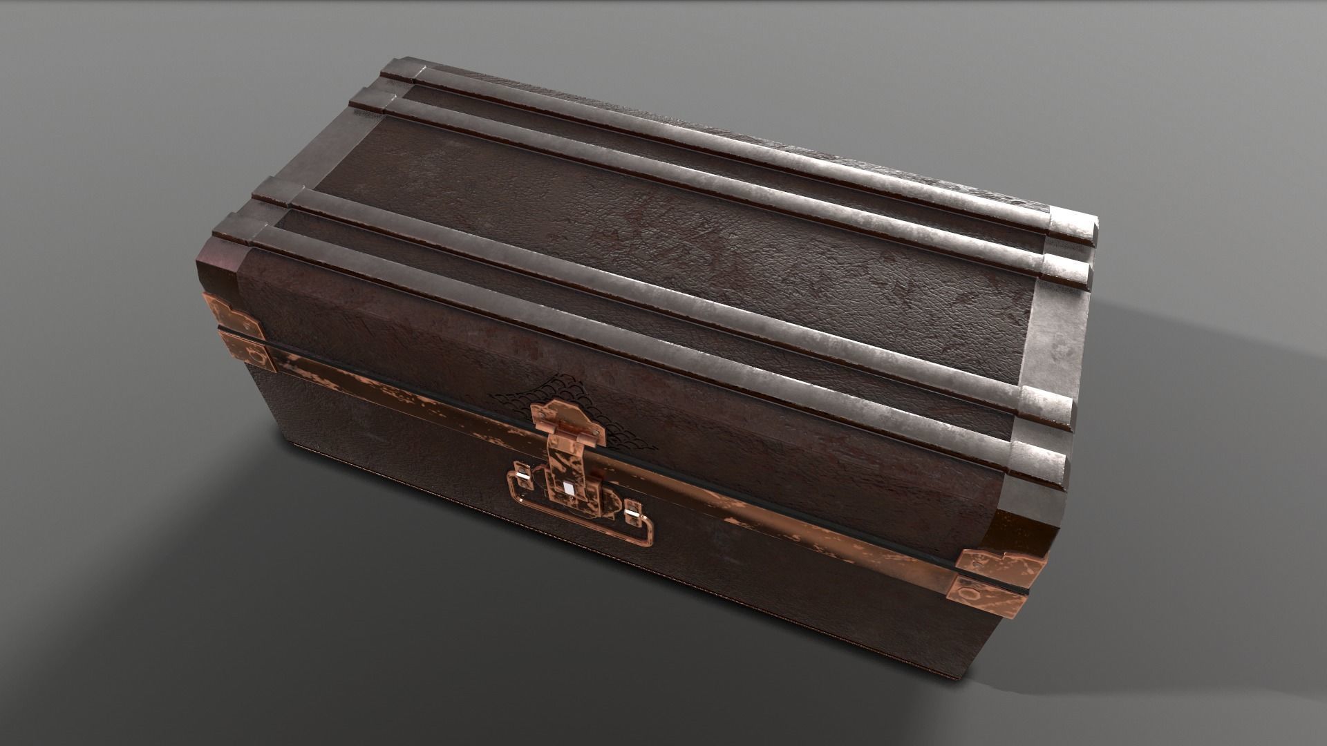 Dark Chest  Low poly 3Dmodel Low-poly 3D model_5