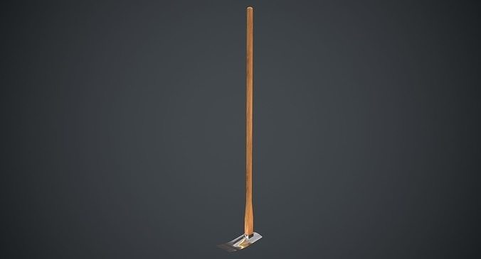 Hoe 2A Low-poly 3D model