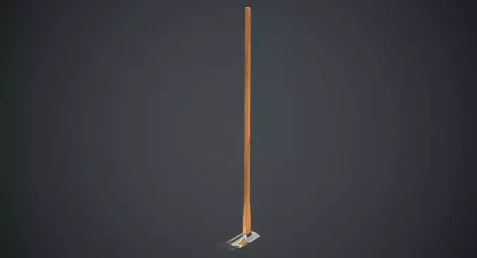 Hoe 2A Low-poly 3D model