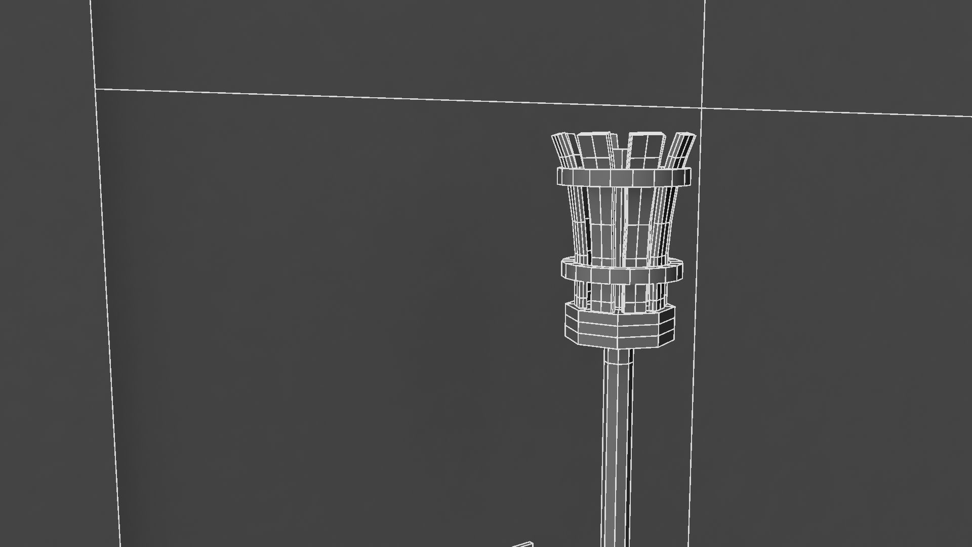 Castle cannons in courtyard of medieval 3D model_24