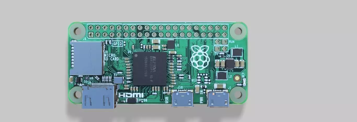 raspberry pi zero w 3D model