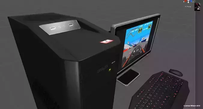 PC Prop for Unity Low-poly 3D model