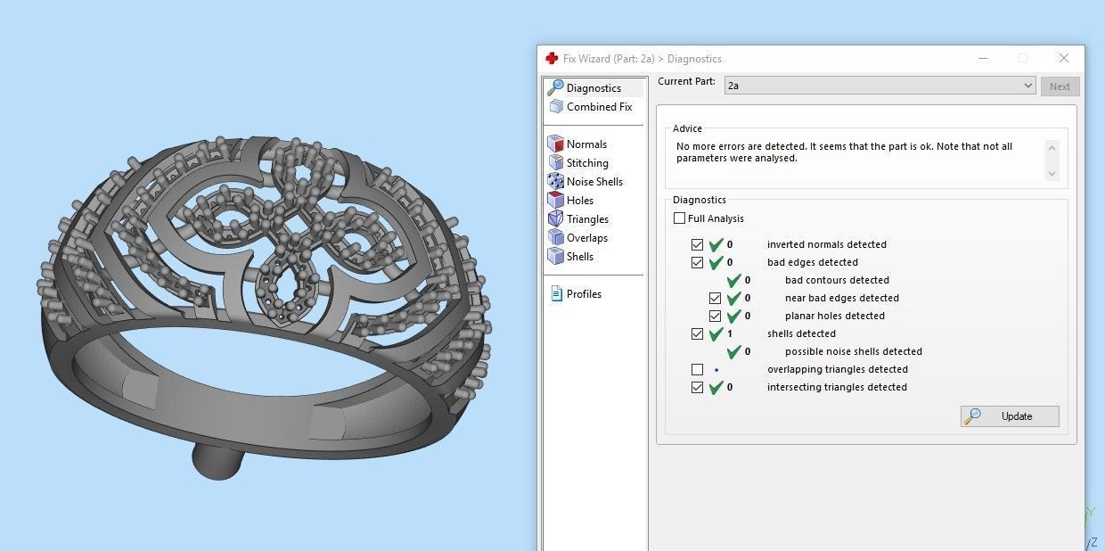 Women Diamond ring design cross 3dm stl 3D print model 3D print model_34