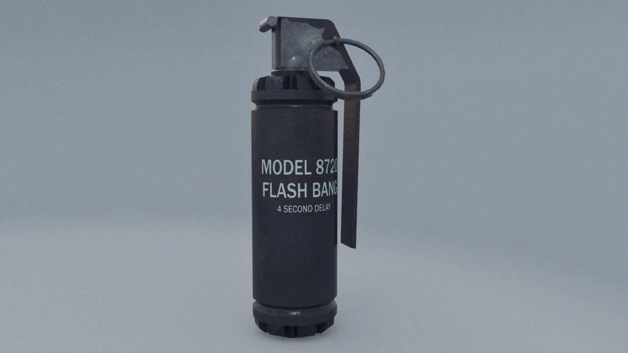 Realistic Grenades Pack Low-poly 3D model_2