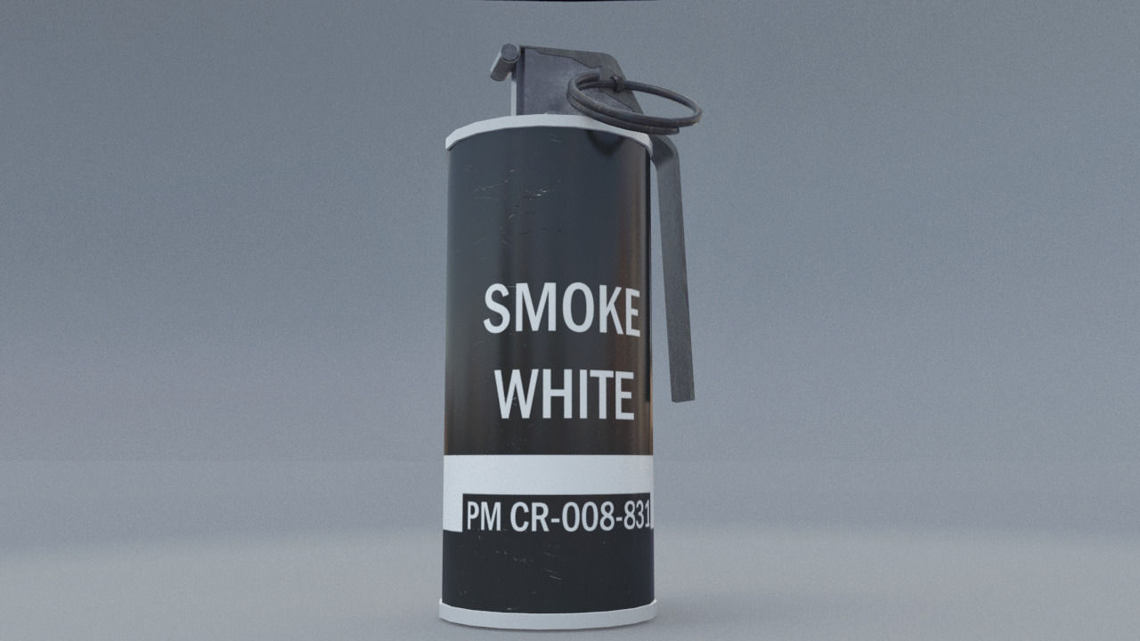 Realistic Grenades Pack Low-poly 3D model_1