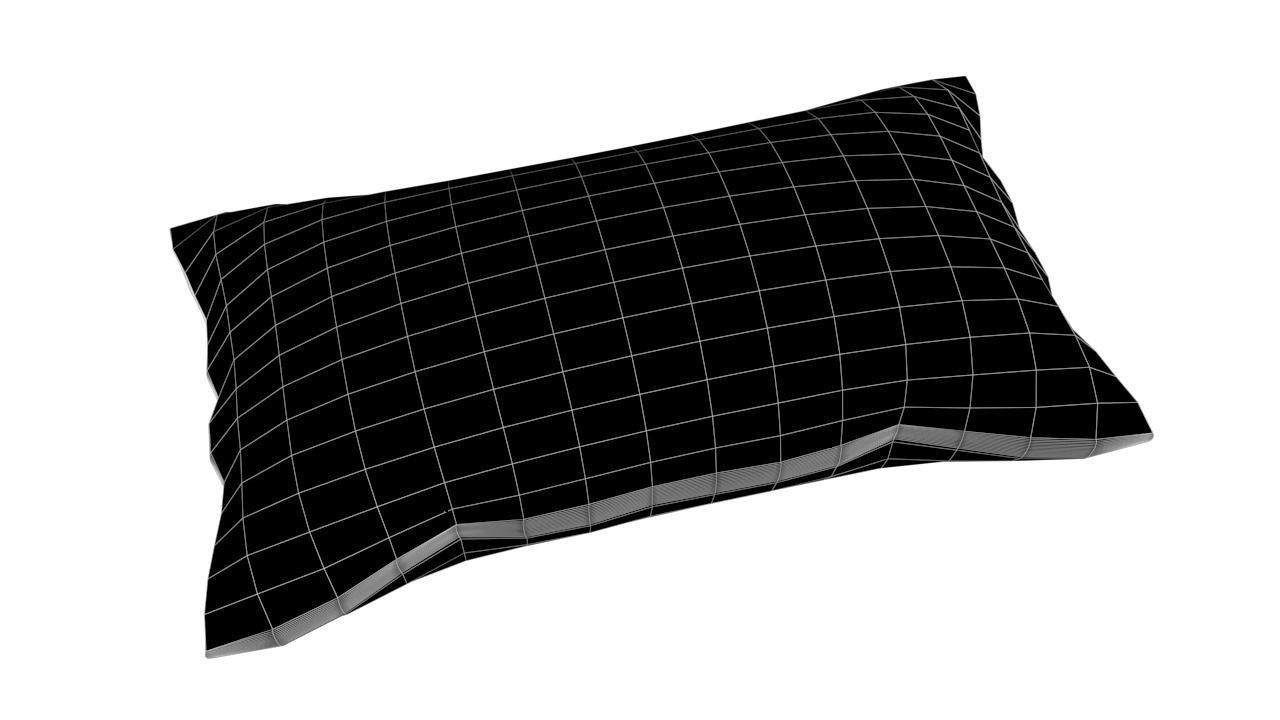 Pillow 02 Low-poly 3D model_4