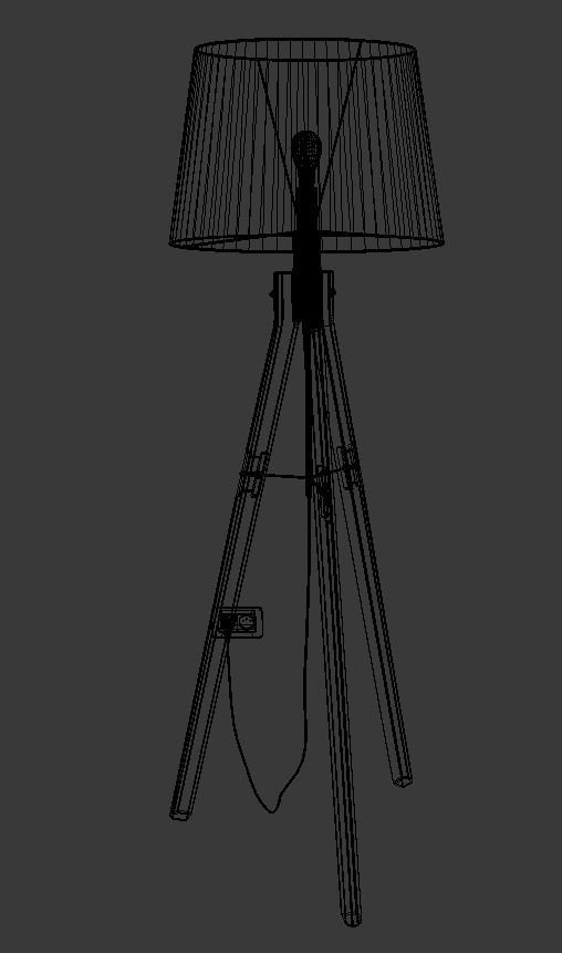 Floor Lamp Loft Industrial 3D model_2