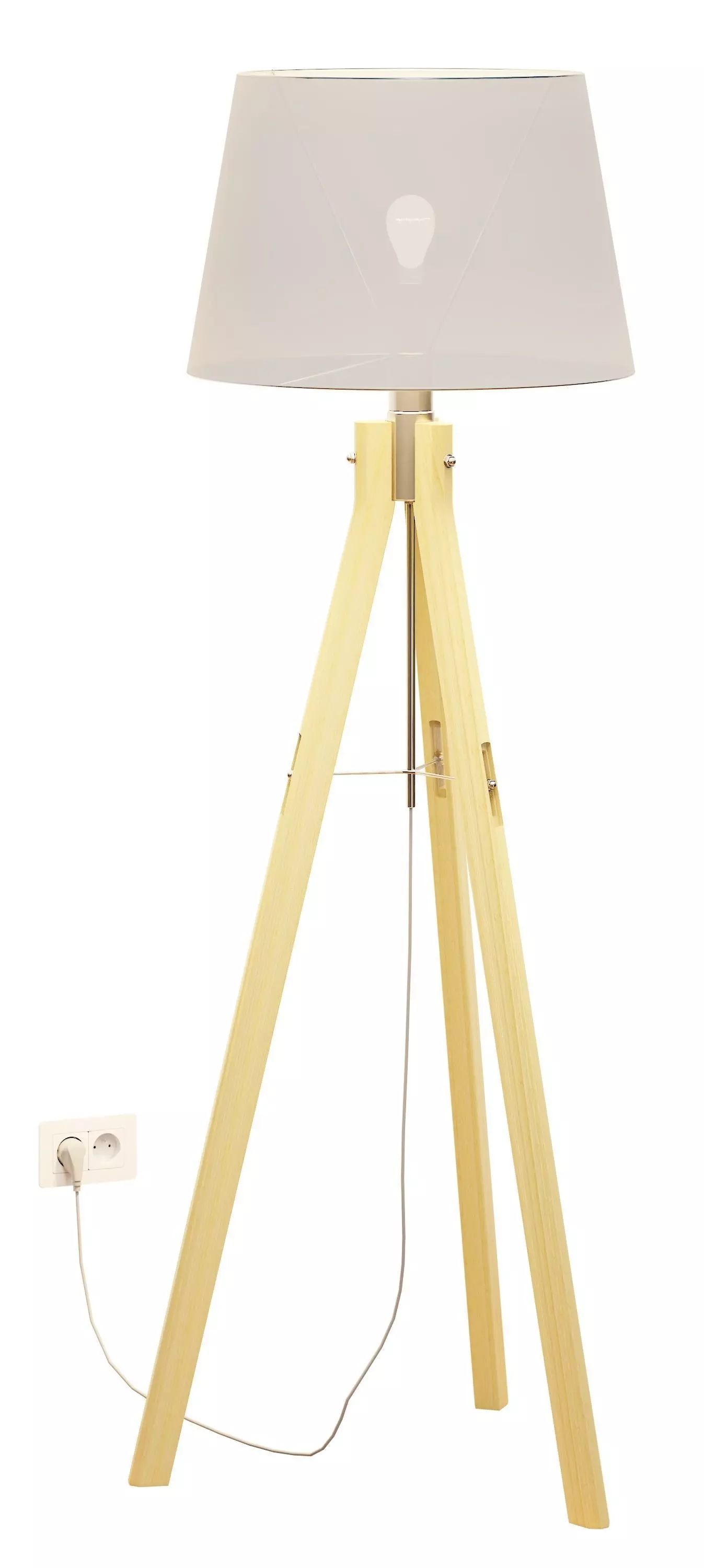 Floor Lamp Loft Industrial 3D model_0