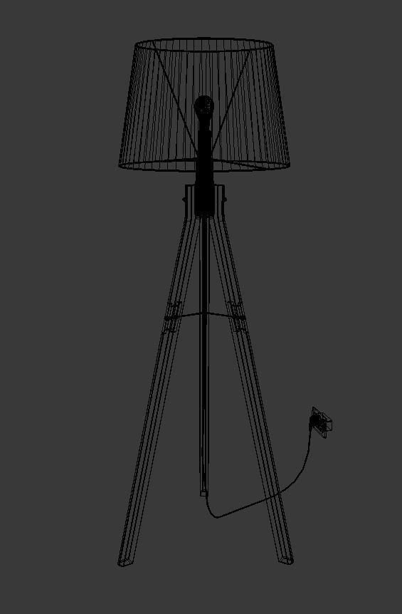 Floor Lamp Loft Industrial 3D model_4