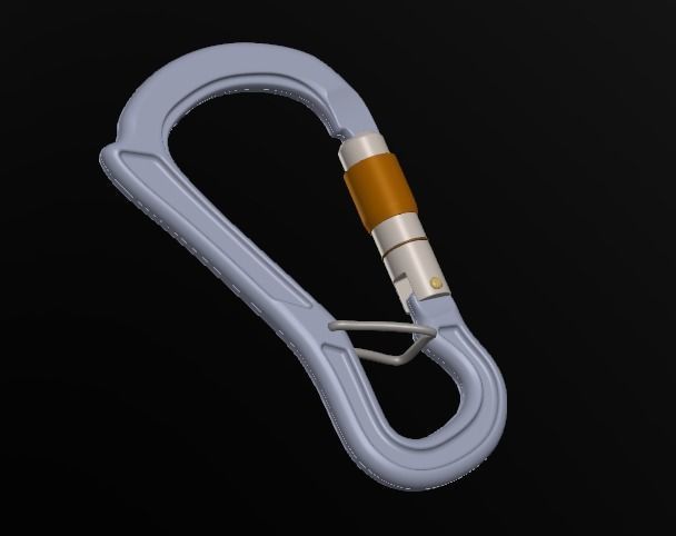 Carabiner 3D model_3