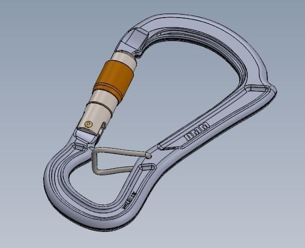 Carabiner 3D model_2