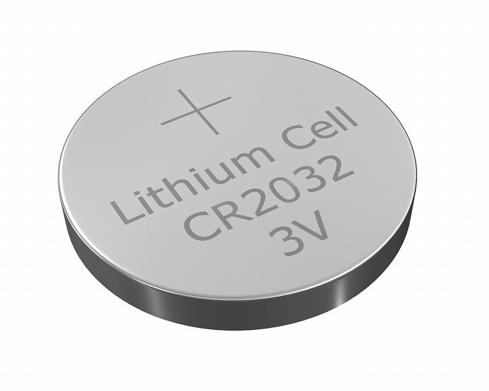 CR2032 Lithium Button Battery 3V 3D model_3