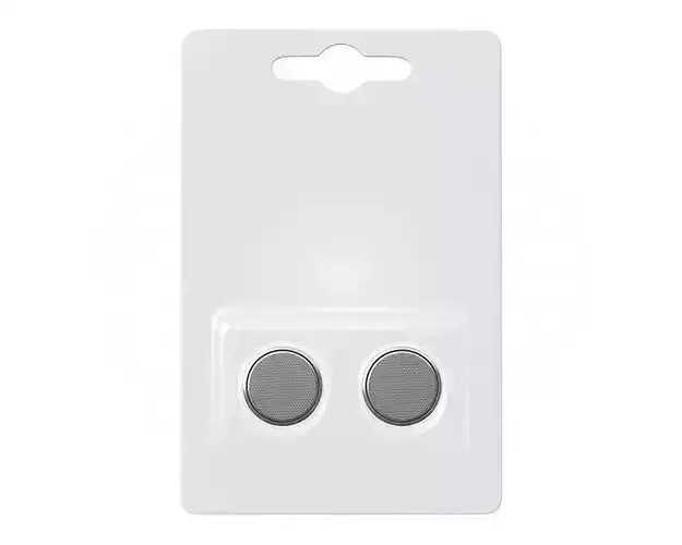 CR2032 Lithium Button Battery 3V Package 3D model