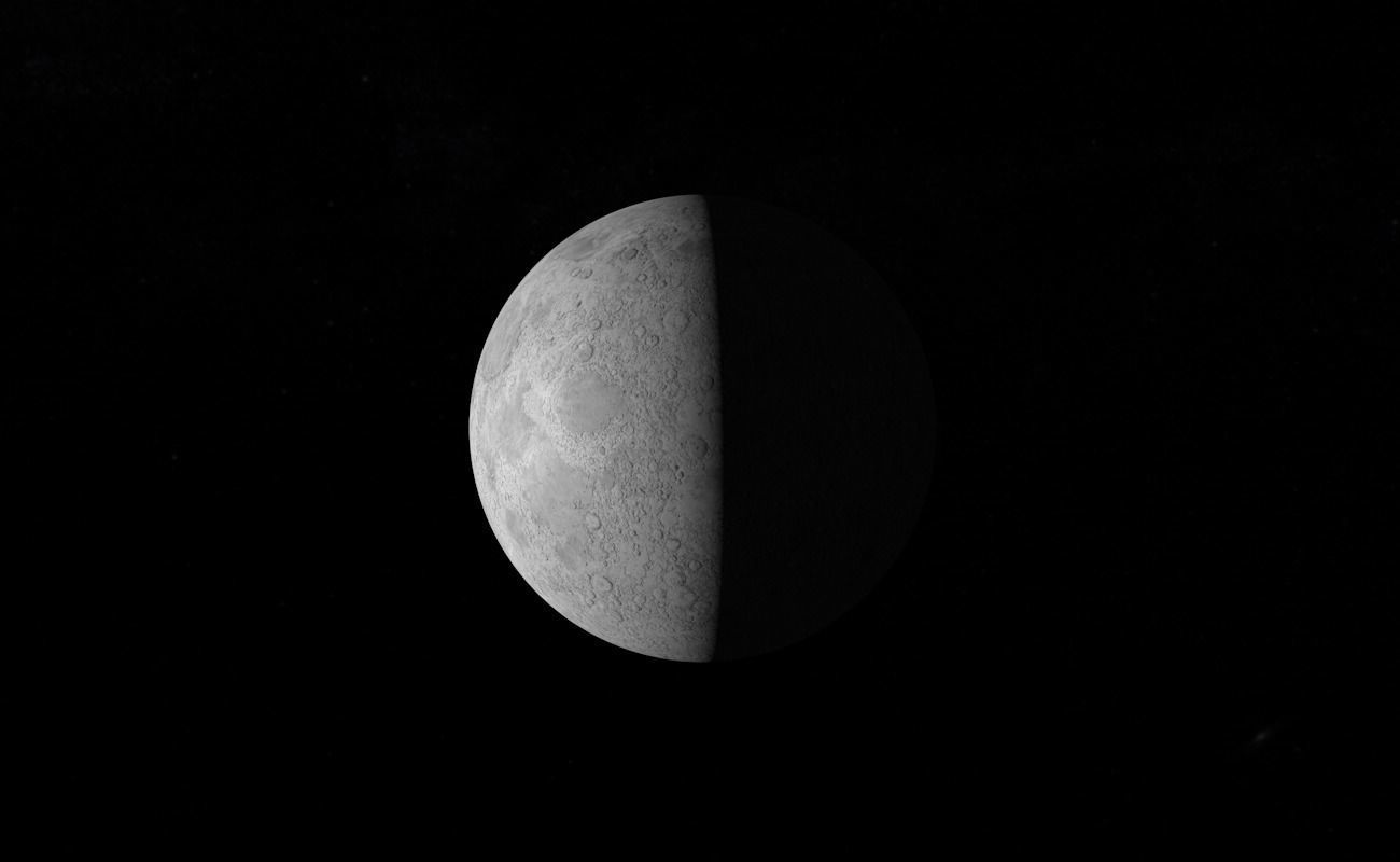 Realistic Moon 3D model_2