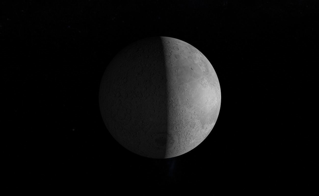 Realistic Moon 3D model_6