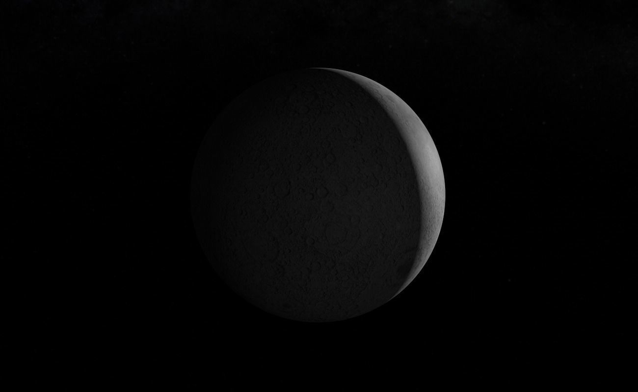 Realistic Moon 3D model_7