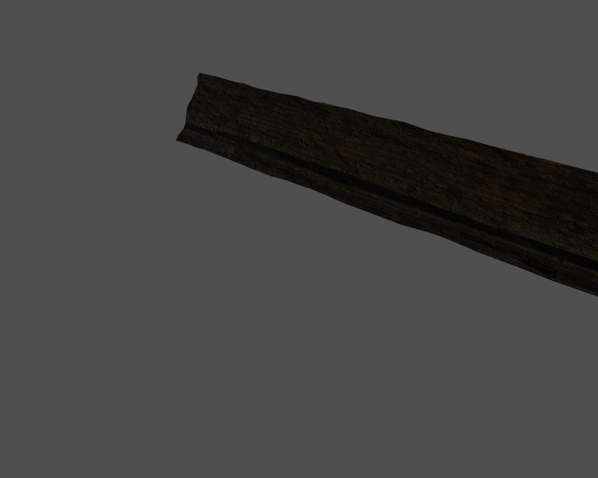 Rotten wood 2 Low-poly 3D model_3