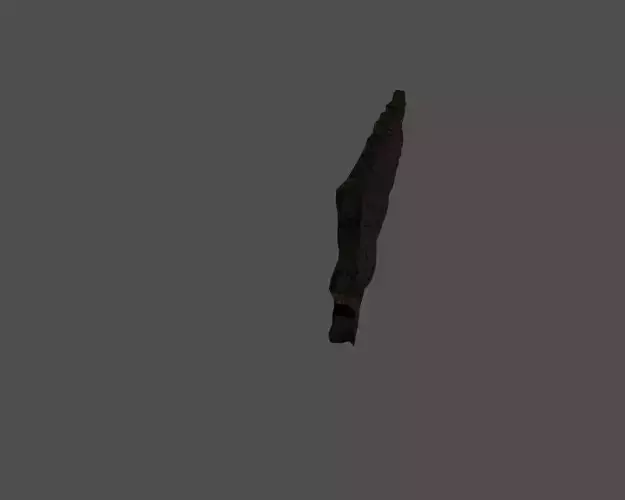 Rotten wood 2 Low-poly 3D model