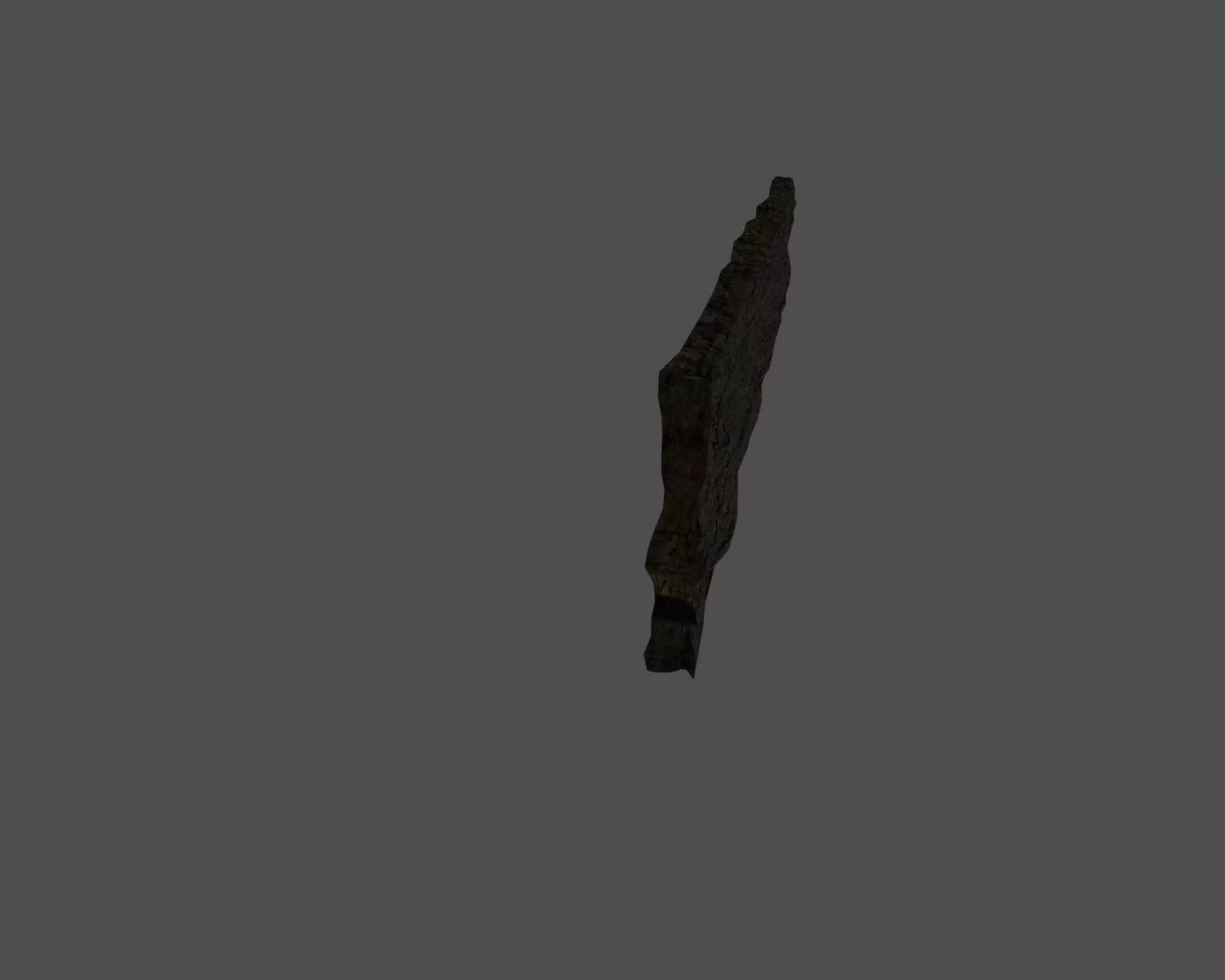 Rotten wood 2 Low-poly 3D model_0