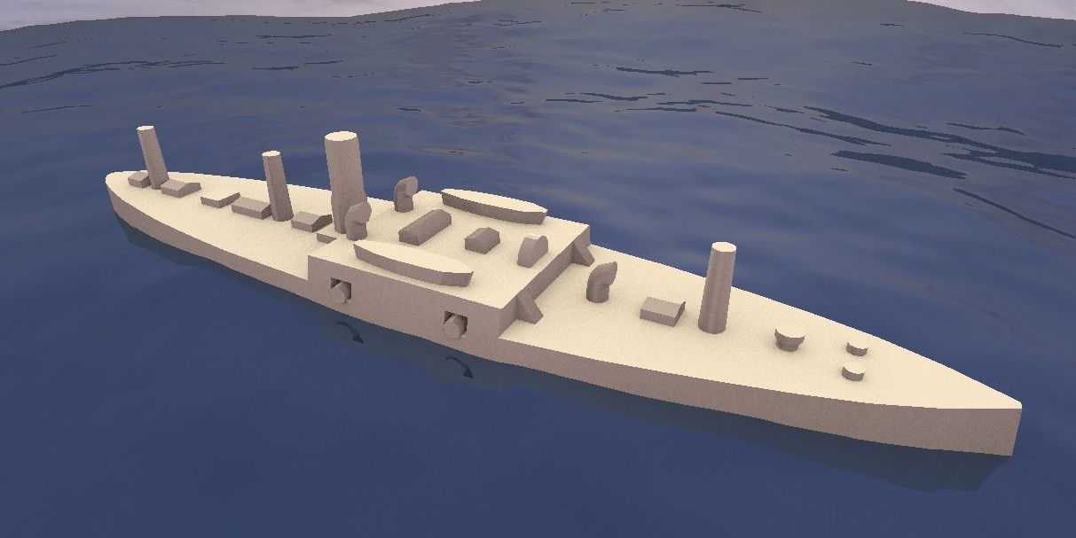 Ironclad Sete de Setembro 3D print model_10