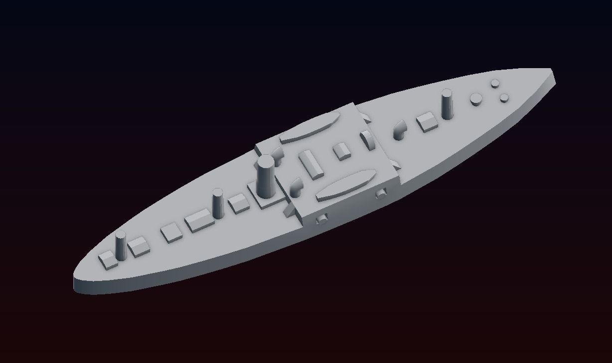 Ironclad Sete de Setembro 3D print model_17