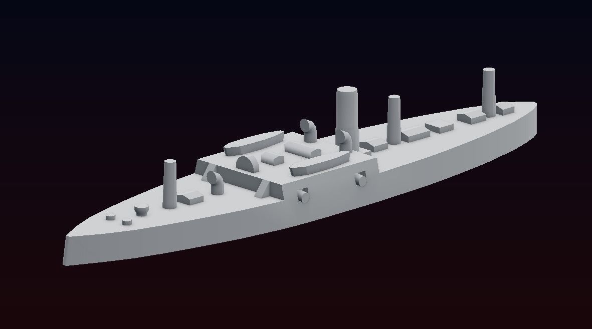 Ironclad Sete de Setembro 3D print model_14
