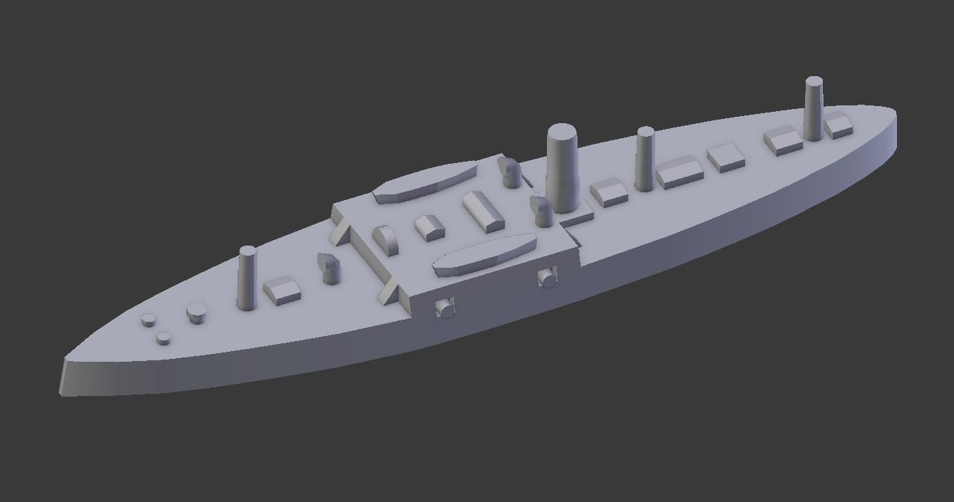 Ironclad Sete de Setembro 3D print model_21