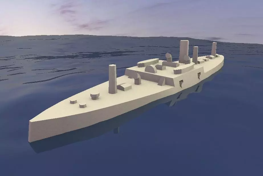 Ironclad Sete de Setembro 3D print model_0