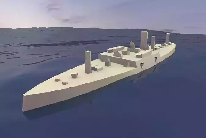 Ironclad Sete de Setembro 3D print model Ironclad Sete de Setembro 3D print model