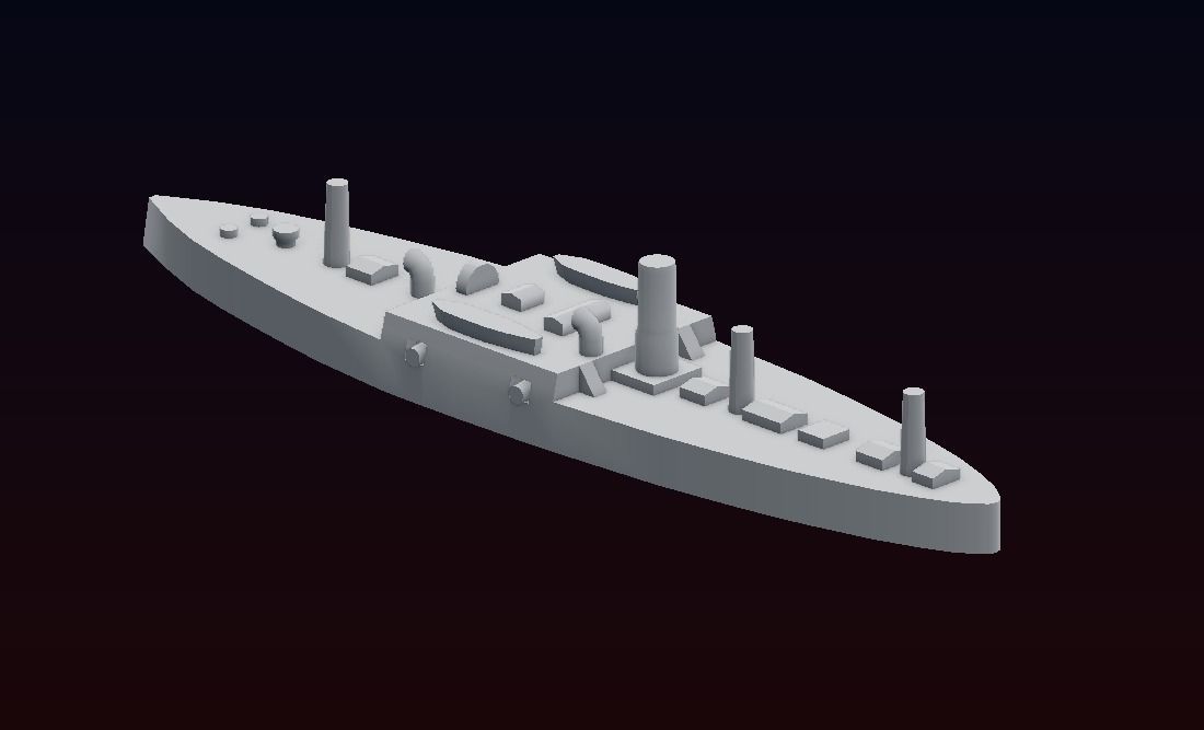 Ironclad Sete de Setembro 3D print model_15