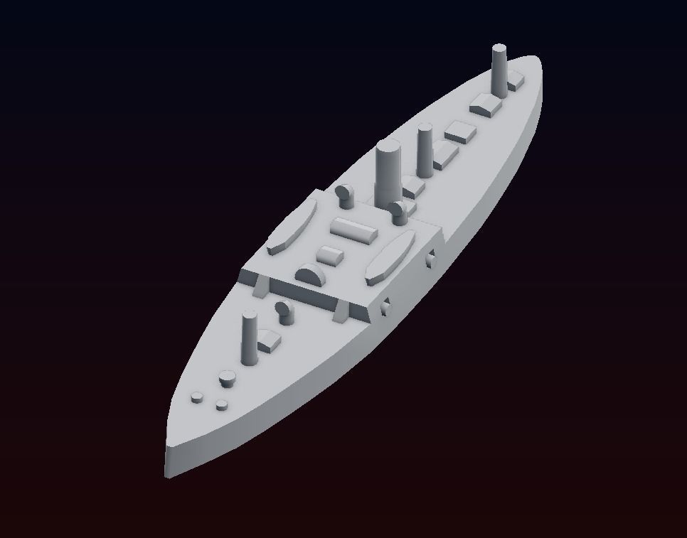 Ironclad Sete de Setembro 3D print model_20