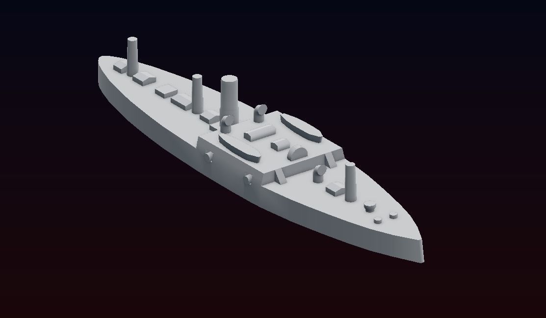 Ironclad Sete de Setembro 3D print model_19