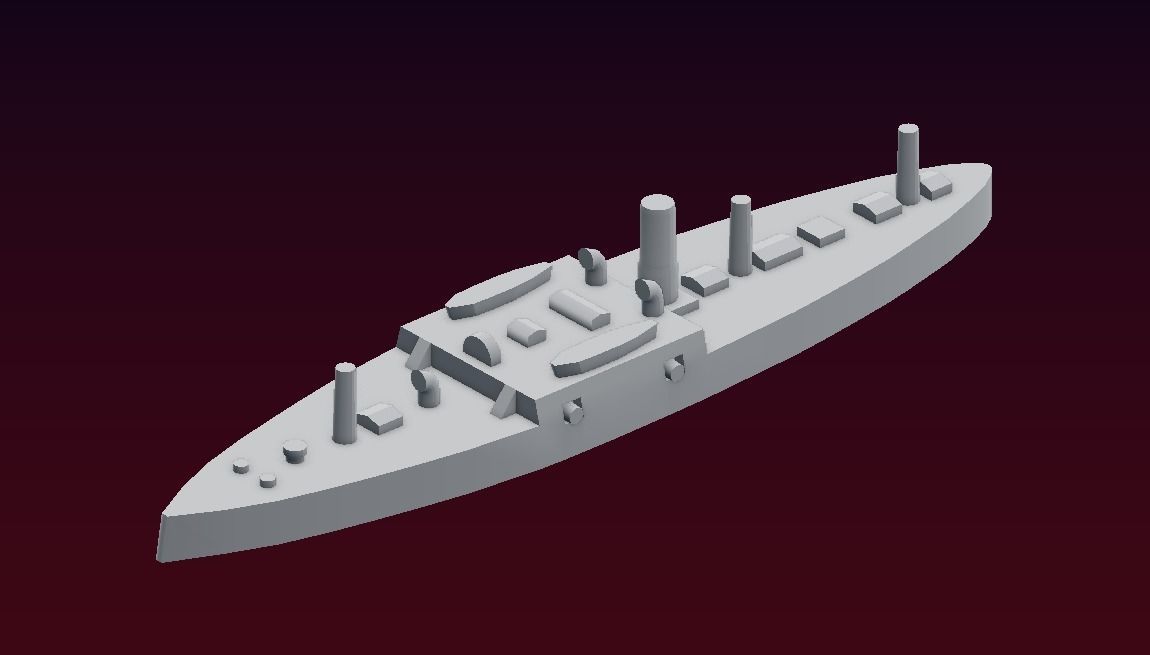 Ironclad Sete de Setembro 3D print model_12