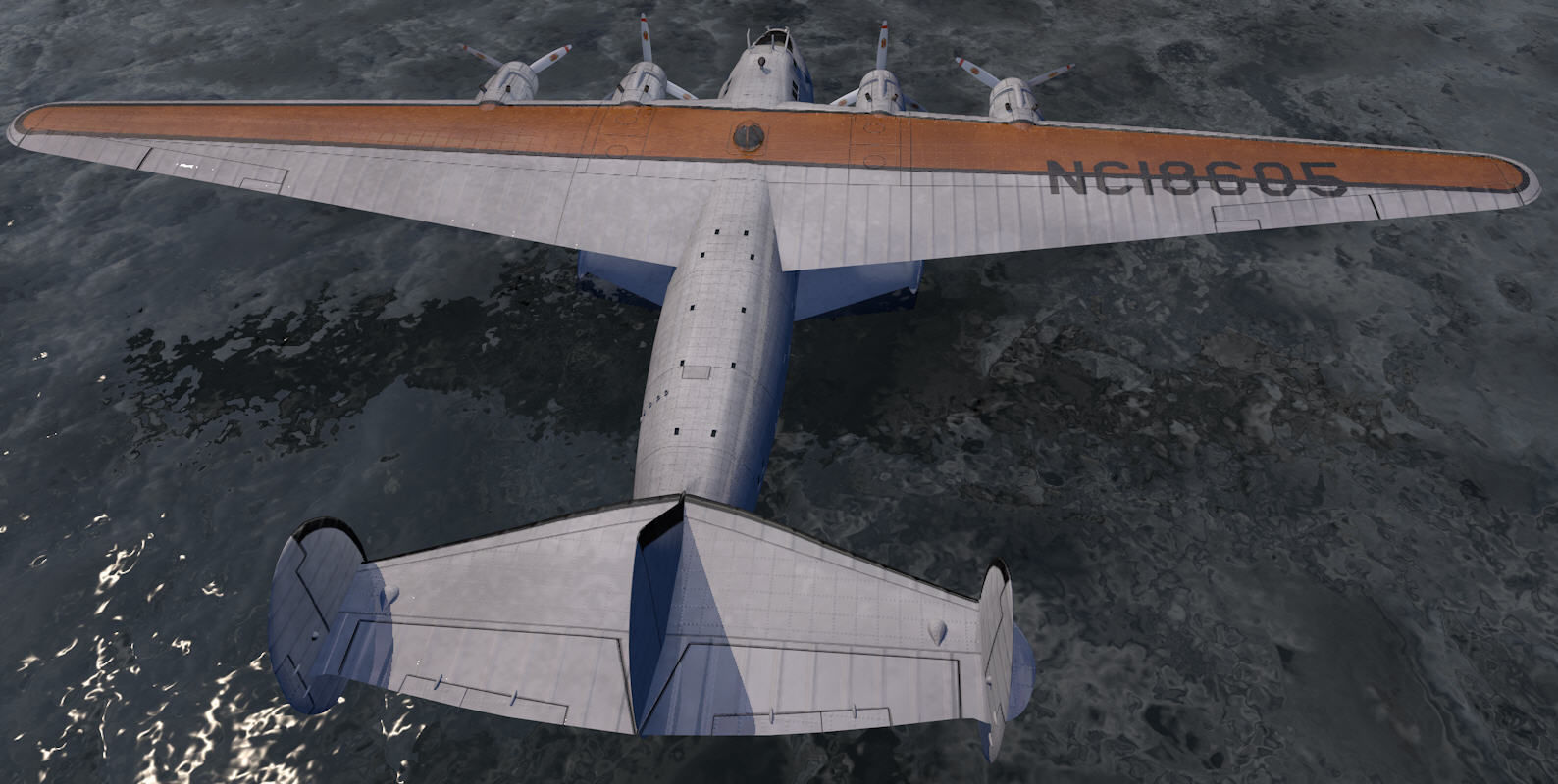 Boeing B-314 Clipper - C-98 3D model_3