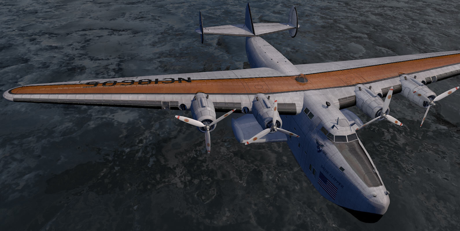 Boeing B-314 Clipper - C-98 3D model_4