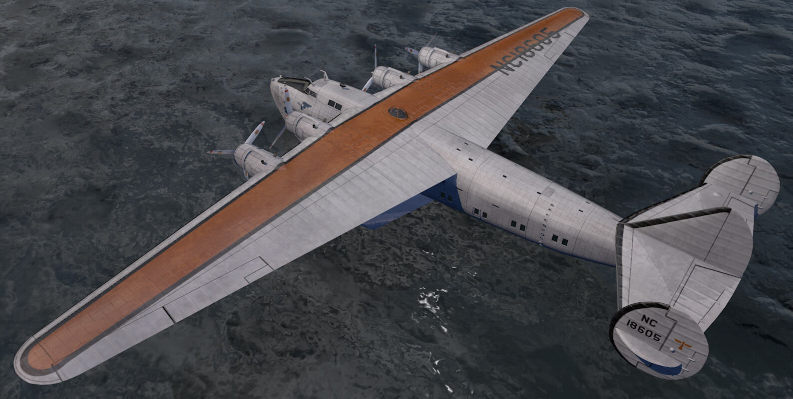 Boeing B-314 Clipper - C-98 3D model_1