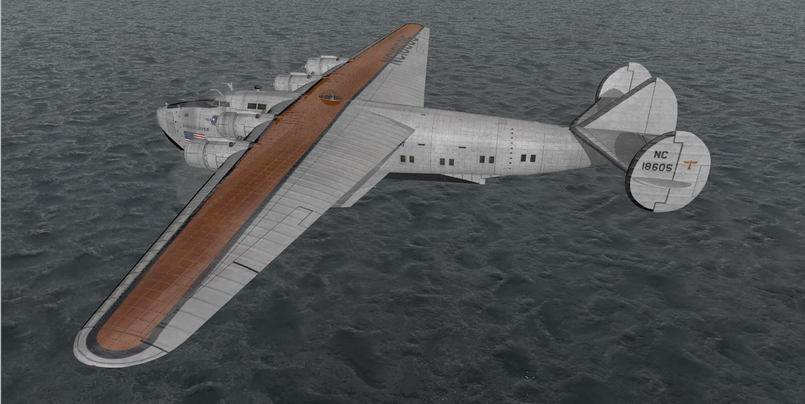 Boeing B-314 Clipper - C-98 3D model_10