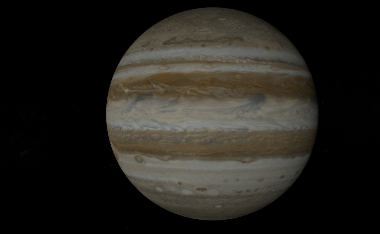 Planet Jupiter 3D model_5