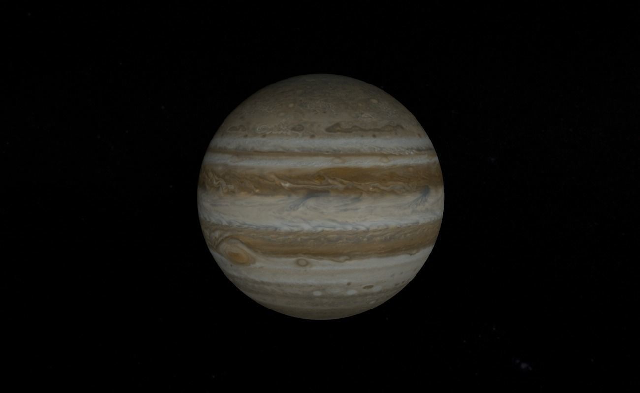 Planet Jupiter 3D model_10