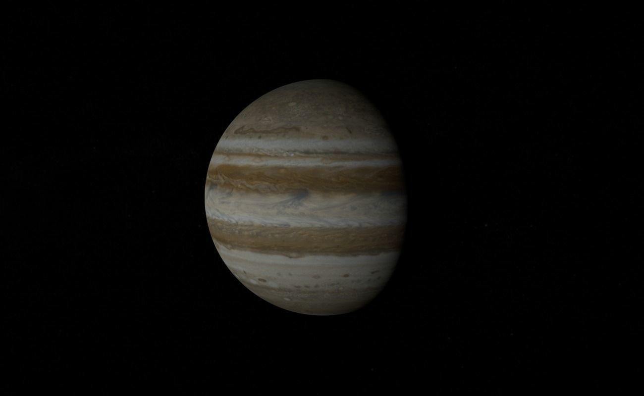 Planet Jupiter 3D model_8