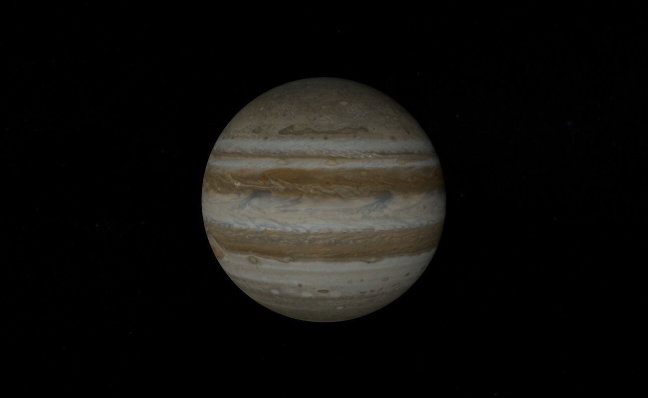 Planet Jupiter 3D model_9