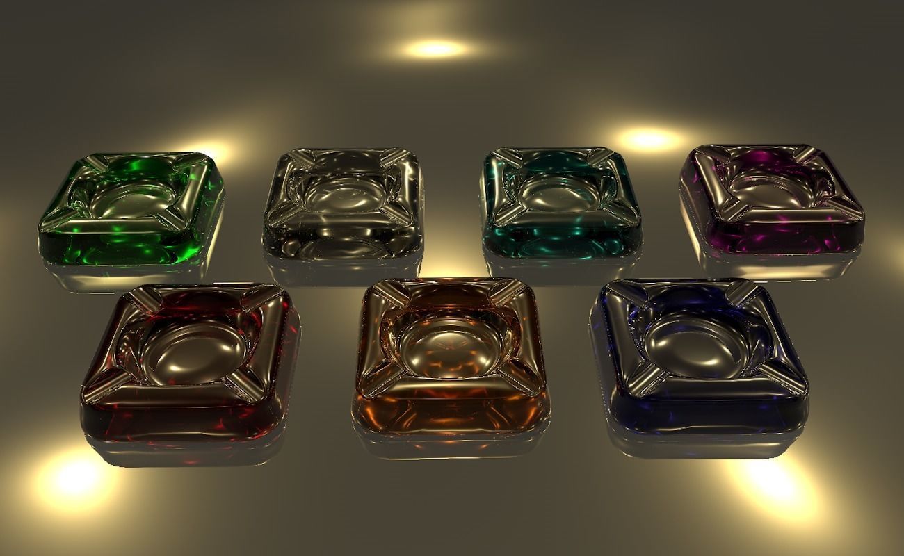 Ashtray glass 3D model_51