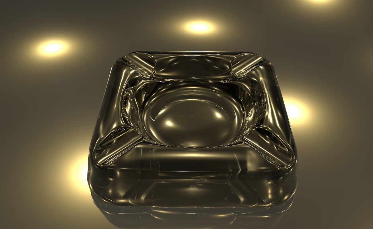 Ashtray glass 3D model_10
