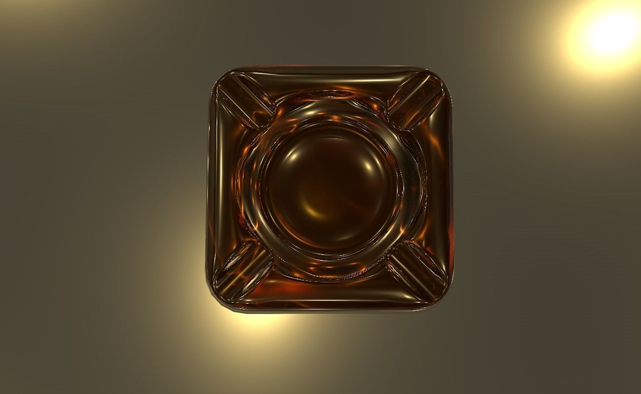 Ashtray glass 3D model_6