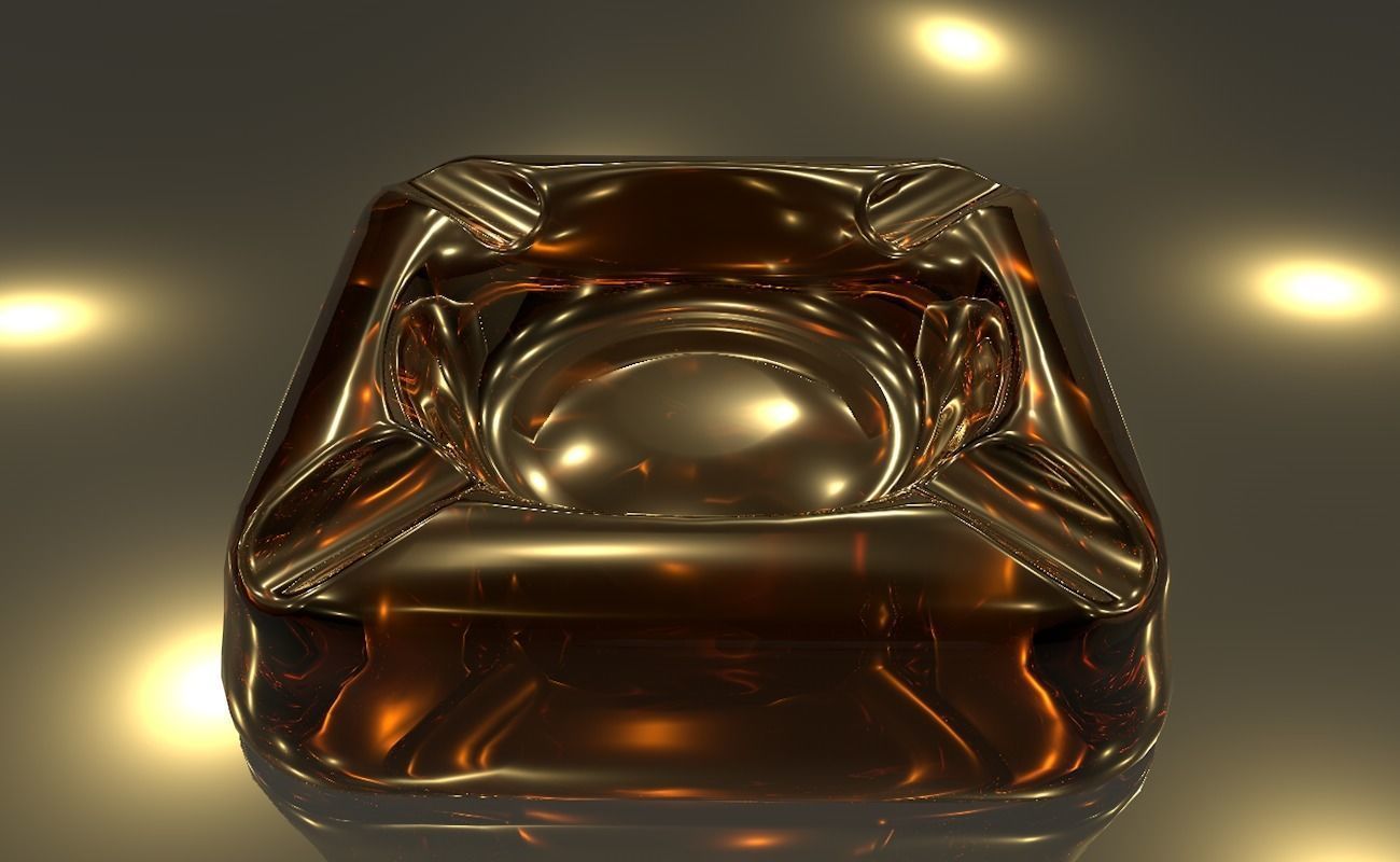 Ashtray glass 3D model_30